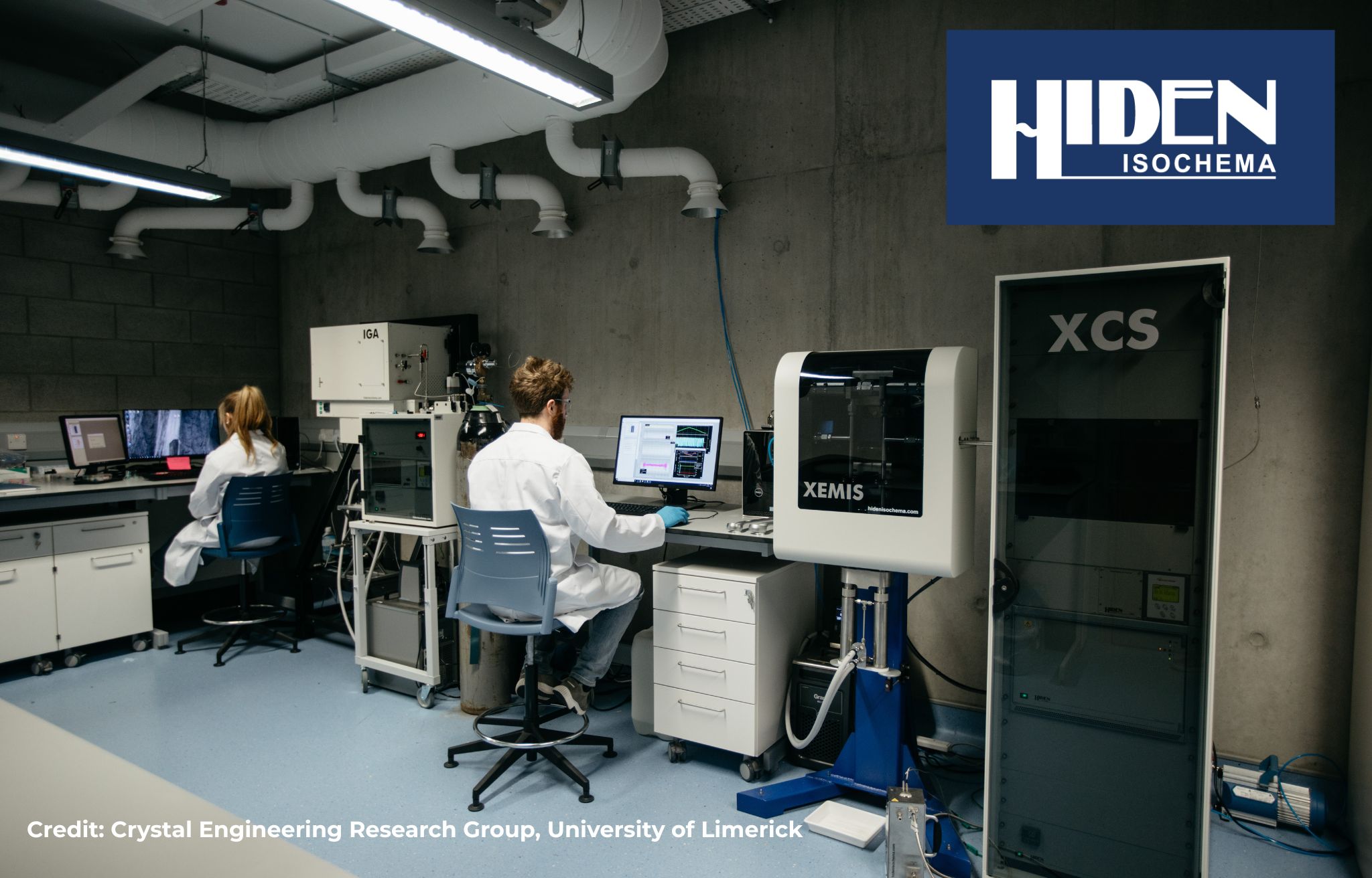 Scientific instruments in a research laboratory